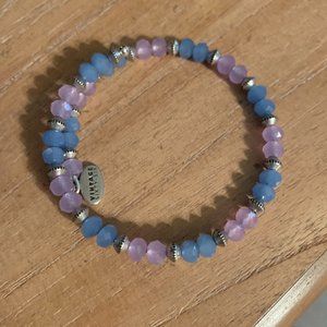 Alex and Ani purple and blue bead bangle